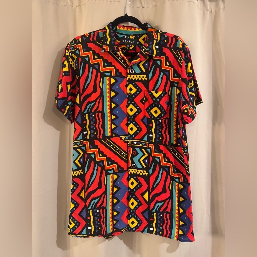 Men’s Reason Button Up Top